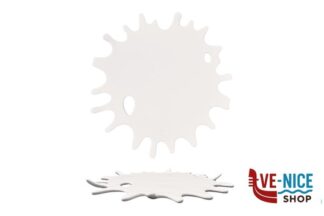 SELECTA-PIATTO PIANO SPLASH CM 26 BIANCO IN PORCELLANA IMPORT TAVOLA PROFESSIONAL porcellana 3 pezzi