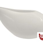 porcellana SELECTA - SALSIERA CM.9,8X7,4X5,2 BIANCA IN PORCELLANA IMPORT TAVOLA PROFESSIONAL