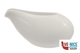 porcellana SELECTA - SALSIERA CM.9,8X7,4X5,2 BIANCA IN PORCELLANA IMPORT TAVOLA PROFESSIONAL