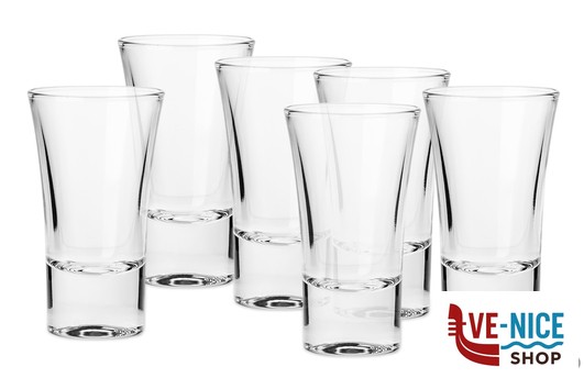 bicchiere liquore SENIOR - CONFEZIONE 6 BICCHIERI SHOT CL 5,7 BORGONOVO