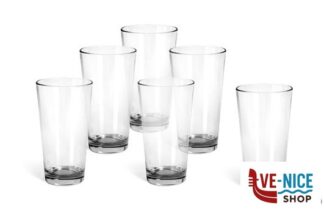 vetro SESTRIERE TRASPARENTE CONFEZIONE 6 BICCHIERI BIBITA CL 39 BORMIOLI ROCCO