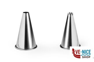 utensili vari per dolci SET 2 BOCCHETTE 1TONDO 1STELL.8MM 123768 THERMOHAUSER