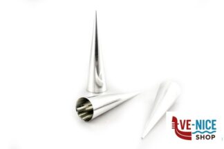 utensili vari per dolci SET 3 CANNOLI CONIC MM.120X30 METALLURGICA ITALO OTTINETTI
