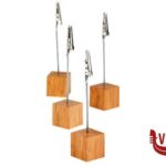 0 SET 4 PORTATARGHETTE LEGNO A CLIPS CM 2,5 CON 20 ETICHETTE INCLUSE APS  ASSHEUER POTT GMBH E CO KG