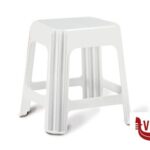 arredamento SGABELLO NOVANTA 42X34X42 BIANCO   7590M GIGANPLAST