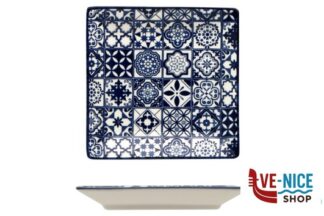ceramica SINTRA BLUE-PIATTINO QUADRO CM.13,5 RH9682E-JS106D IMPORT TAVOLA PROFESSIONAL