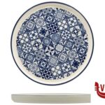 ceramica SINTRA BLUE-PIATTO PIANO NORDIC CM.21  RH43880-21-JS106D IMPORT TAVOLA PROFESSIONAL