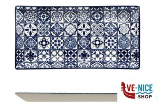ceramica SINTRA BLUE-PIATTO RETTANGOLARE CM.23,7X12 RH4414S-JS106D IMPORT TAVOLA PROFESSIONAL