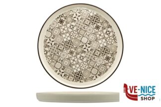 ceramica SINTRA NUT-PIATTO PIANO NORDIC CM.27 RH43880-JS106-408C IMPORT TAVOLA PROFESSIONAL