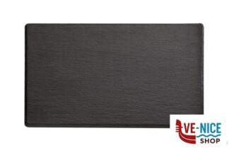 0 SLATE-VASSOIO IN MELAMINA NERA EFFETTO ARDESIA GN 1.1 CM 53X32,5 H. 1,2 CON PIEDINI ANTISCIVOLO 83955 APS ASSHEUER POTT GMBH E CO KG