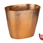 SMALL-SPUMANTIERA SUPERFICIE MARTELLATA ALLUMINIO EFFETTO RAME PER 1 BOTTIGLIA CM 20,5X14 H.17 LT.2,1 36106 APS  ASSHEUER POTT GMBH E CO KG glacette/secchiello ghiaccio 1 pezzi