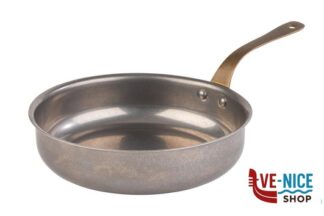 inox SNACKHOLDER- PADELLA INOX CM 18,5 H 4,5  LT 0,9 LUNGHEZZA MANICO CM 10,5 EFFETTO RAME APS  ASSHEUER POTT GMBH E CO KG