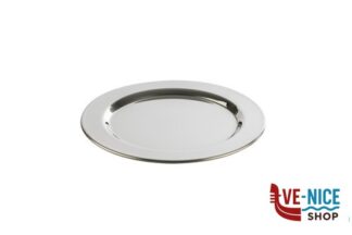 0 SET 6 PZ. SOTTOBICCHIERE TONDO CM 12 IN ACCIAIO INOX 18/10 LUCIDO, BORDO ARROTONDATO 35912 APS  ASSHEUER POTT GMBH E CO KG