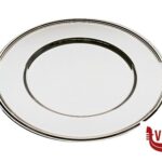 0 SOTTOPIATTO TONDO CM 33 ACCIAIO INOX 18/10 LUCIDO CON DECORAZIONE SUL BORDO APS  ASSHEUER POTT GMBH E CO KG