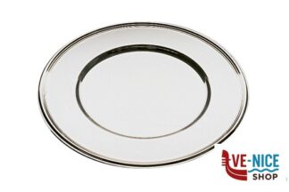 0 SOTTOPIATTO TONDO CM 33 ACCIAIO INOX 18/10 LUCIDO CON DECORAZIONE SUL BORDO APS ASSHEUER POTT GMBH E CO KG