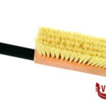 mondo cottura SPAZZOLA ORIENTABILE PULIZIA FORNO SETOLE NATURALI CON RASCHIETTO CM 20X6 H11 MANICO CM 120 GI METAL