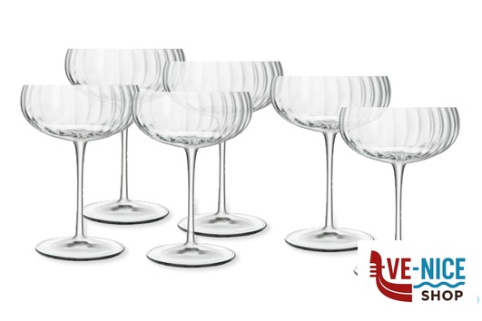 vetro SPEAKEASIES-CONFEZIONE 6 COPPE CHAMPAGNE COCKTAIL CL30 13190-01 BORMIOLI LUIGI