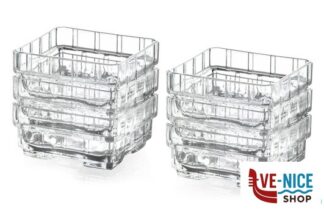 altri bicchieri STACK - CONFEZIONE 6 COPPETTE 75 CLICK CLACK CL 12 CM 9,6X9,6 H 3,6 27701020006 RCR CRISTALLERIA ITALIANA