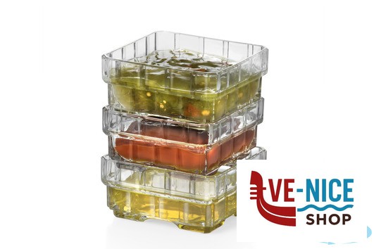 altri bicchieri STACK - CONFEZIONE 6 COPPETTE 87 CLICK CLACK CL 20 CM 11X11 H 5,1 27624020006 RCR CRISTALLERIA ITALIANA - immagine 3