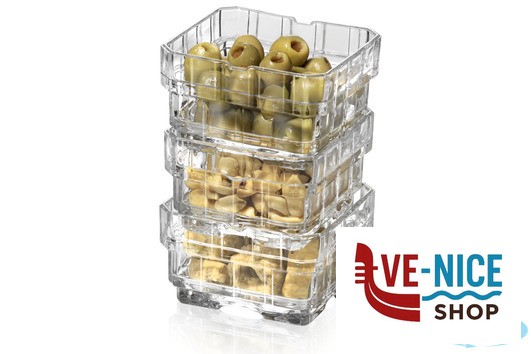 altri bicchieri STACK - CONFEZIONE 6 COPPETTE 87 CLICK CLACK CL 20 CM 11X11 H 5,1 27624020006 RCR CRISTALLERIA ITALIANA - immagine 4