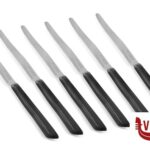 altri coltelli STANDARD -CONFEZIONE 6 COLTELLI TAVOLA MANICO NERO LAMA CM 11 COLTELLERIE INOX BONOMI