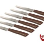 STANDARD -CONFEZIONE 6 COLTELLO TAVOLA MANICO MARRONE LAMA CM 11 30006M COLTELLERIE INOX BONOMI altri coltelli 1 pezzi