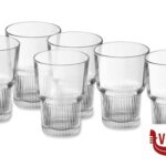 vetro STARLINE - CONFEZIONE 6 BICCHIERI ALTI CL 35 IMPILABILI IN VETRO TEMERATO ARC INTERNATIONAL FRANCE