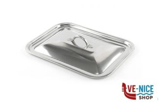 inox STEEL INOX-COPERCHIO RETTANGOLARE CM 35X26 107148 STEEL PAN SRL