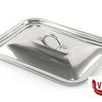 inox STEEL INOX-COPERCHIO RETTANGOLARE CM 40X28 107155 STEEL PAN SRL