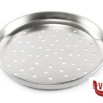inox STEEL-TEGLIA PIZZA TONDA CM28 CON FORI INOX  17010 STEEL PAN SRL