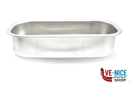 teglie STEEL-TEGLIA PLUMCAKE CM 30X11X8 INOX CON SUPERFICIE INTERNA ANTRIGRAFFIO STEEL PAN SRL
