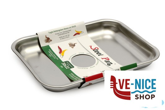 inox STEEL-TEGLIA RETTANGOLARE CM 30X223,5 BASSA INOX INTERNO CON RILIEVO ANTIGRAFFIO STEEL PAN SRL - immagine 3