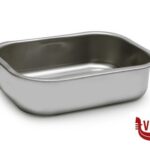 STEEL-TEGLIA RETTANGOLARE CM 20X14XH.5,5 ALTA INOX INTERNO CON RILIEVO ANTIGRAFFIO STEEL PAN SRL inox 1 pezzi