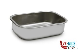 inox STEEL-TEGLIA RETTANGOLARE CM 20X14XH.5,5 ALTA INOX INTERNO CON RILIEVO ANTIGRAFFIO STEEL PAN SRL