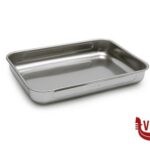 inox STEEL-TEGLIA RETTANGOLARE 25X19X5 LUCIDA INOX INTERNO CON RILIEVO ANTIGRAFFIO STEEL PAN SRL