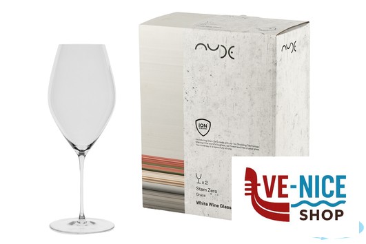 calici vino STEM ZERO GRACE-CONFEZIONE 2 CALICI VINO BIANCO CL 63 H.25 NUDE PASABAHCE - immagine 3
