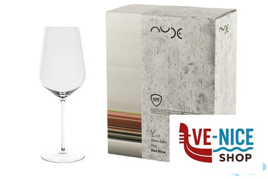 calici vino STEM ZERO TRIO-CONFEZIONE 2 CALICI VINO ROSSO CL 51 H.23 NUDE PASABAHCE - immagine 3