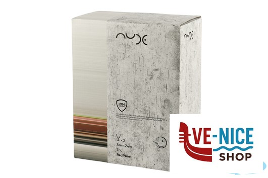 calici vino STEM ZERO TRIO-CONFEZIONE 2 CALICI VINO ROSSO CL 51 H.23 NUDE PASABAHCE - immagine 4