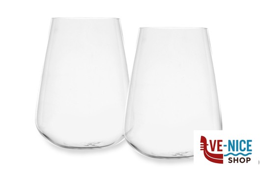 bicchieri acqua STEM ZERO VERTIGO-CONFEZIONE 2 BICCHIERI ACQUA CL 45 SOFFIATO A BOCCA MANUALMENTE 22365 PASABAHCE