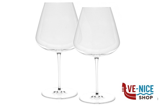 calici vino STEM ZERO VERTIGO ELEGANT-CONFEZIONE 2 CALICI VINO ROSSO CL 65 SOFFIATI A BOCCA MANUALMENTE 32017 PASABAHCE
