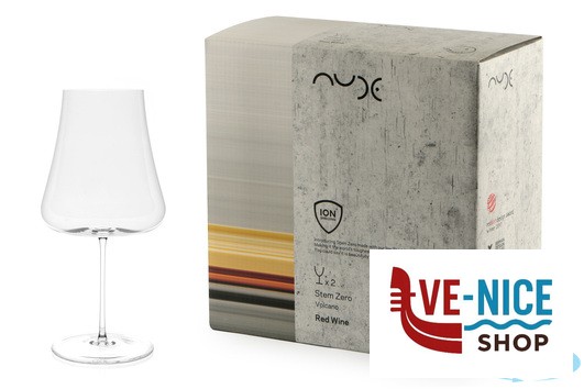 calici vino STEM ZERO VOLCANO-CONFEZIONE 2 CALICI VINO ROSSO CL 100 SOFFIATO A BOCCA MANUALMENTE 32019 PASABAHCE - immagine 3