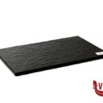 sottopiatti/vassoi STONE EFFECT-VASSOIO CM 26,5X32,5 NERO KULSAN MELAMIN PLASTIK SAN.VE TIC.A.S.