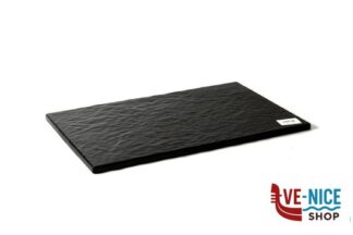 sottopiatti/vassoi STONE EFFECT-VASSOIO CM 26,5X32,5 NERO KULSAN MELAMIN PLASTIK SAN.VE TIC.A.S.