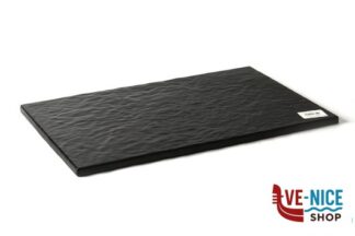 sottopiatti/vassoi STONE EFFECT-VASSOIO CM 53X32,5 NERO KULSAN MELAMIN PLASTIK SAN.VE TIC.A.S.