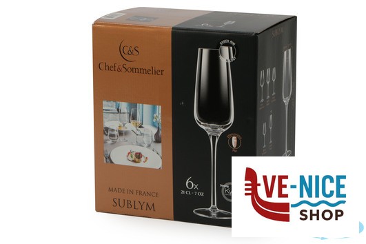 vetro SUBLYM - CALICE FLUT CL.21 L2762 ARC INTERNATIONAL FRANCE - immagine 4