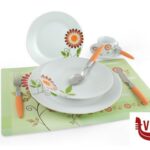 servizi SERVIZIO TAVOLA JESSICA 60 PEZZI IN PORCELLANA DECORATA IMPORT TAVOLA