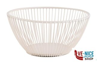 cestini per il pane SVART-CESTINO METAL BIANCO CREMA CM.17,5 H.8 APS - ON DEMAND