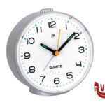 orologi SVEGLIA QUARZO ANALOGICA SILVER CM 12X11,5XH.6 LOWELL