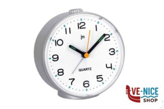 orologi SVEGLIA QUARZO ANALOGICA SILVER CM 12X11,5XH.6 LOWELL