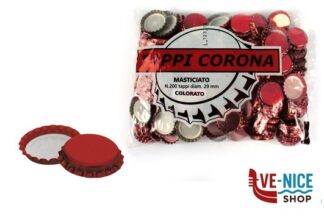 tappi TAPPO CORONA ROSSO MM29 CONFEZIONE 200PEZZI CLEMENTE RIGAMONTI E C.SRL